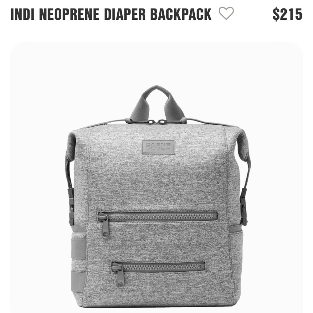 SIZE LARGE Dagne Dover - INDI NEOPRENE DIAPER BACKPACK